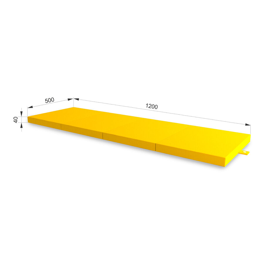 Sporta paklājs Fitness 500*1200*40 (dzeltenā krāsa) 