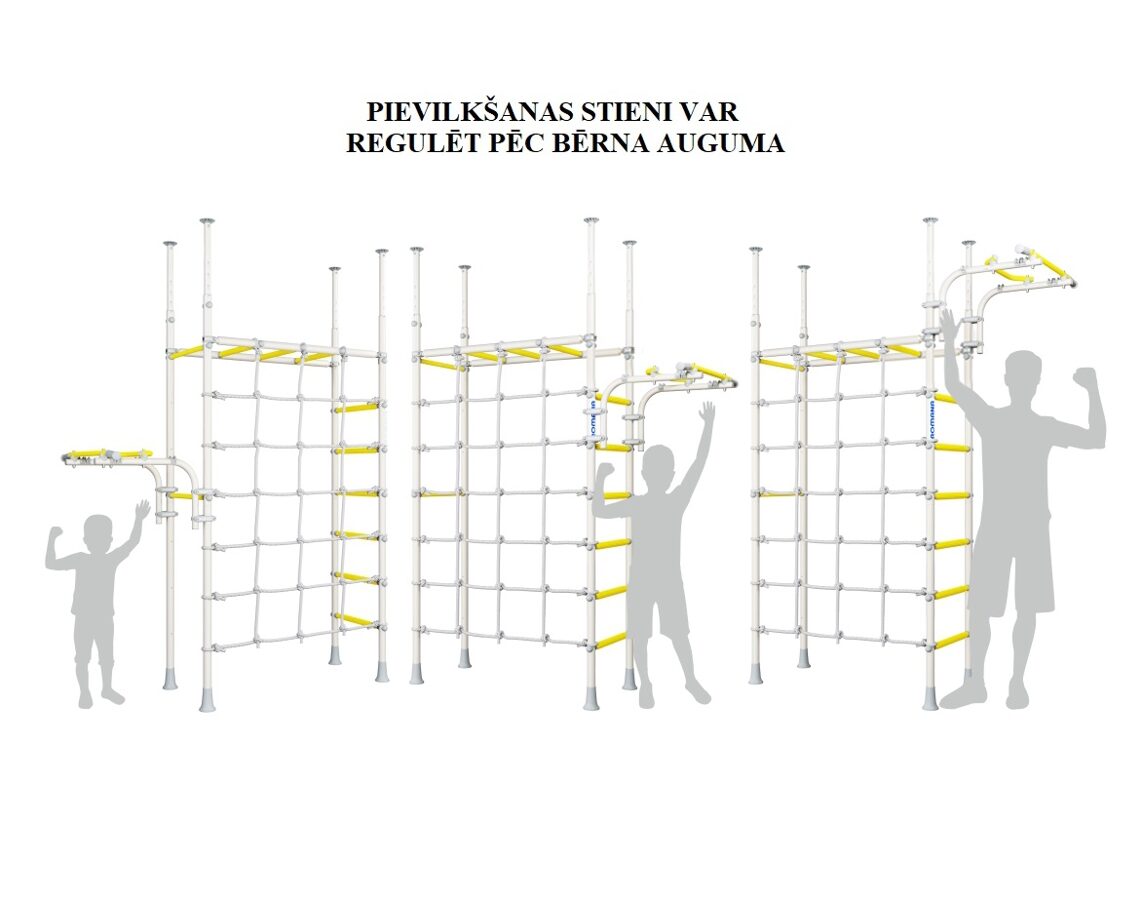 Шведская стенка ROMANA R4 (перламутрово-белый/жёлтый)